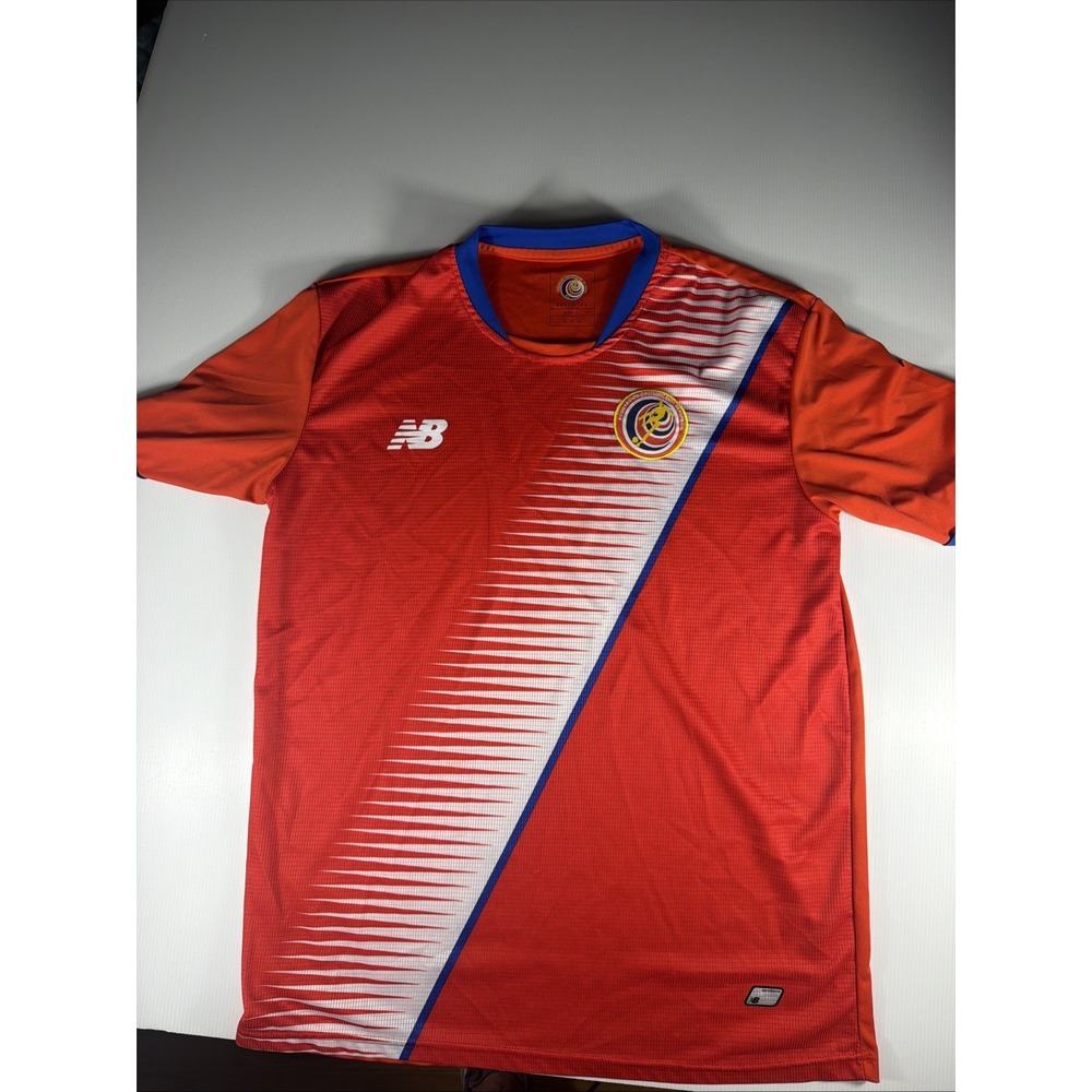 2018 Costa Rica New Balance Home Soccer Jersey Men's XL World Cup Red